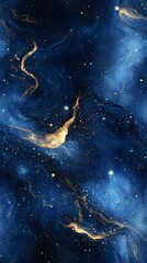 Naklejka premium Seamless marble texture, dark deepness and gold touches, background and wallpaper 9:16 format