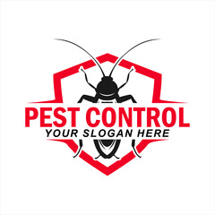 pest control vector logo house insect poison pest control with pesticides prevention, extermination and disinfection