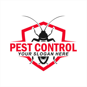 pest control vector logo house insect poison pest control with pesticides prevention, extermination and disinfection