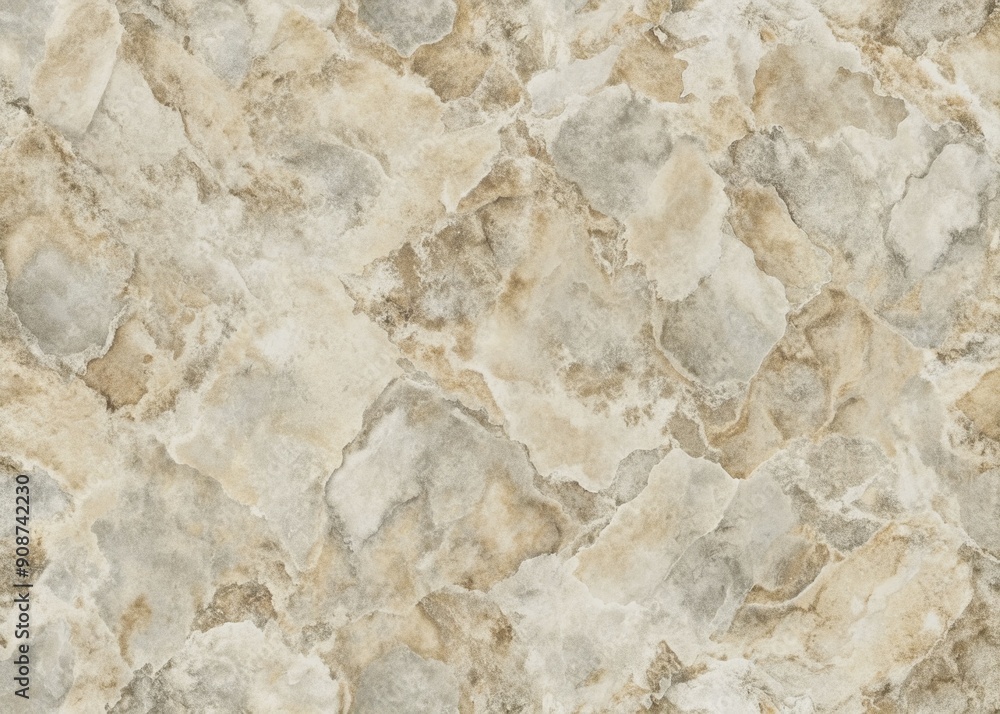 Poster natural stone-inspired cream and grey abstract pattern featuring organic textures and subtle nuances