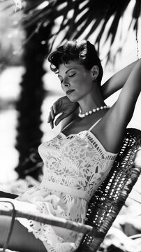 Lazy summer afternoon, tranquil scene capturing the essence of leisure and joy, warm sunlight illuminating carefree moments, nostalgic vibe of a July day in 1963