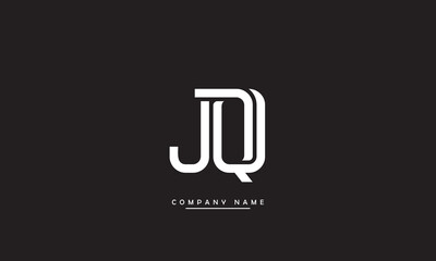 JQ, QJ, J, Q Abstract Letters Logo Monogram