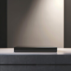 Obraz premium Beautiful Of 3d Realistic Of Empty podium mockup stage realistic for Product Showcase