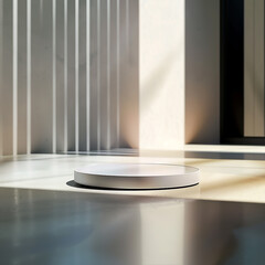 Beautiful Of 3d Realistic Of Empty podium mockup stage realistic for Product Showcase