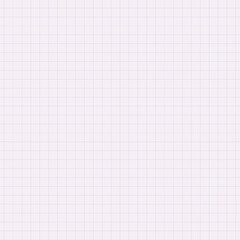Vector realistic illustration of a blank sheet of paper from a workbook on a lilac background.