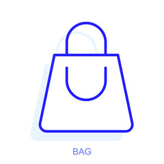 Symbol of a bag. Vector illustration