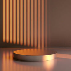 Beautiful Of 3d Realistic Of Empty podium mockup stage realistic for Product Showcase