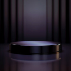 Beautiful Of 3d Realistic Of Empty podium mockup stage realistic for Product Showcase