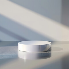 Beautiful Of 3d Realistic Of Empty podium mockup stage realistic for Product Showcase