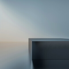 Fototapeta premium Beautiful Of 3d Realistic Of Empty podium mockup stage realistic for Product Showcase