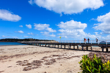 Victor harbour harbor, jetty, Granite Island, South Australia, Adelaide 
