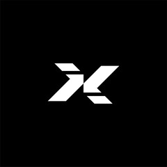 Letter X and arrows logo concept vector icon for forex or crypto broker