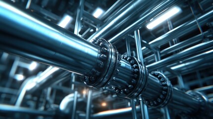 Fototapeta premium Industrial Pipe System