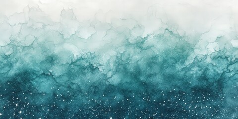 Obraz premium Abstract Watercolor Sky with Stars