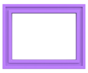 Picture frame. Landscape frame. 3D illustration.