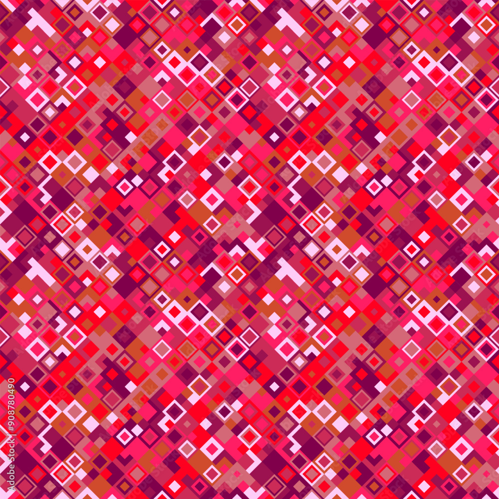 Poster seamless colorful geometrical mosaic pattern background - abstract vector graphic