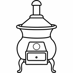 Russian stove art vector