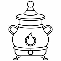 Russian stove art vector