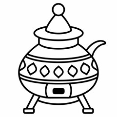 Russian stove art vector