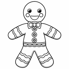 Gingerbread man  art vector