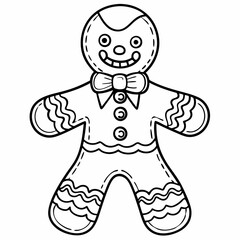 Gingerbread man  art vector