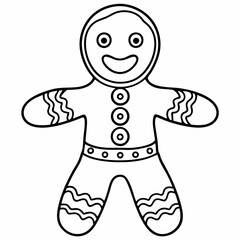 Gingerbread man  art vector