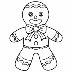 Gingerbread man  art vector