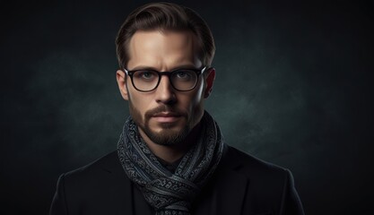 Obraz premium Sophisticated Man in Formal Attire