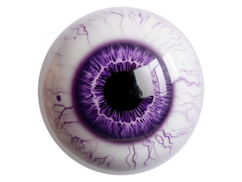 Purple eye iris