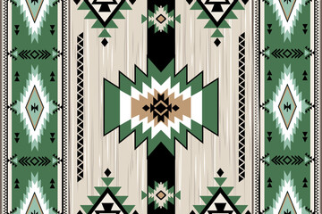 Navajo tribal vector seamless pattern. Native American ornament. Ethnic South Western decor style. Boho geometric ornament. Vector seamless pattern. Mexican blanket, rug. Woven carpet illustration