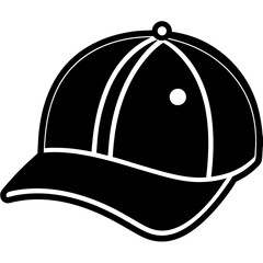 Baseball hat art vector illustration