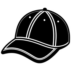 Baseball hat art vector illustration
