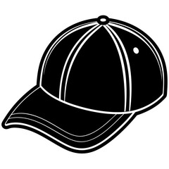 Baseball hat art vector illustration