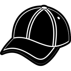 Baseball hat art vector illustration