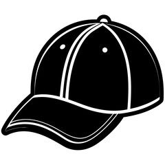Baseball hat art vector illustration