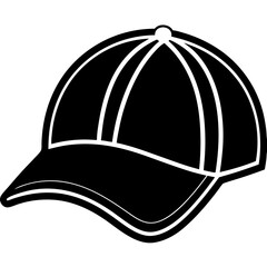 Baseball hat art vector illustration