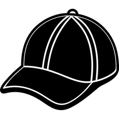 Baseball hat art vector illustration