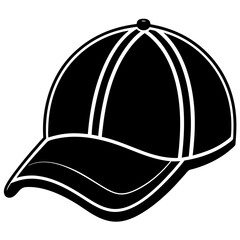 Baseball hat art vector illustration