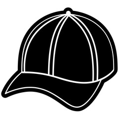 Baseball hat art vector illustration
