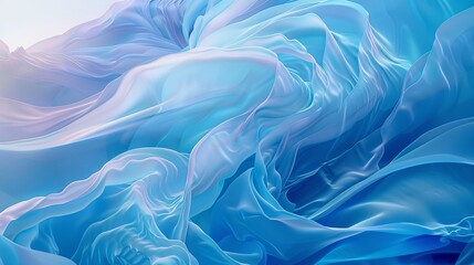 Fototapeta premium Captivating Azure Gradient Featuring Organic and Flowing Forms, Multi-layered Design with Nostalgic Charm. Unique Abstract Art with a 16:9 Aspect Ratio, Embracing Raw Style and Emotional Depth.