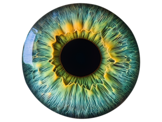 Green eye iris