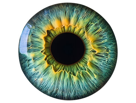 Green eye iris