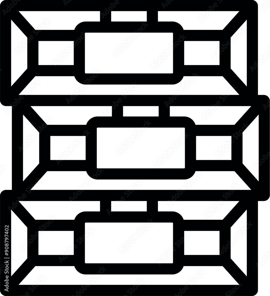 Poster data center server room containing racks with hard drives providing cloud computing services