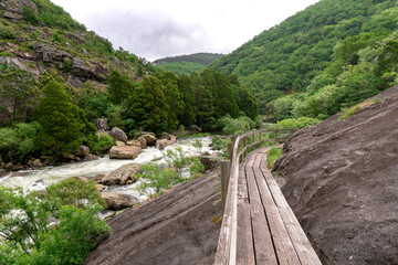 Tambre river path in Galicia, Spain
