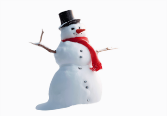 snowman isolated on white