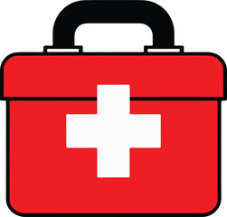 First Aid Kit medical icon symbol vector design isolated.