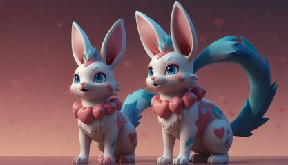 Cute Colorful Cartoon Pets