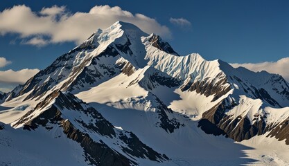 Majestic Snow-Capped Mountain Landscape