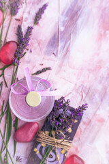 Aromatic lavender home spa soap stones