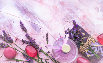 Aromatic lavender home spa soap stones